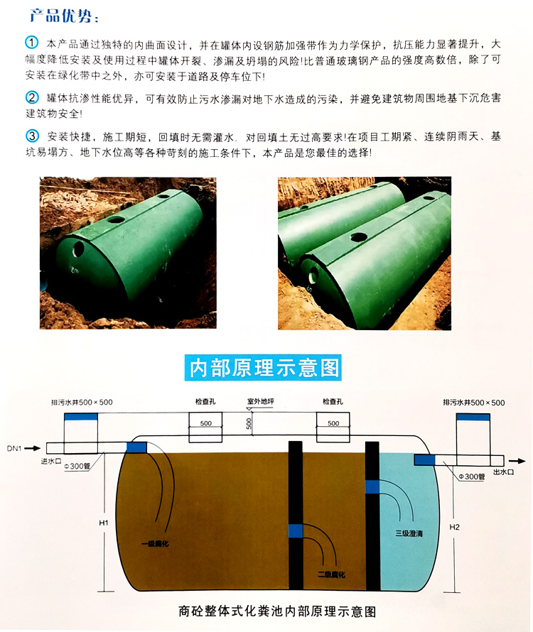 宝丰玻璃钢化粪池